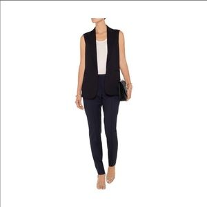 Theory Navy Sleeveless Blazer
